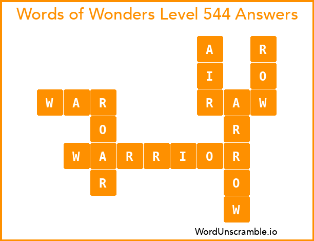 Words of Wonders Level 544 Answers