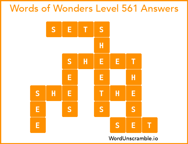 Words of Wonders Level 561 Answers