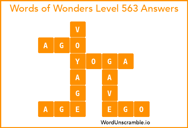 Words of Wonders Level 563 Answers
