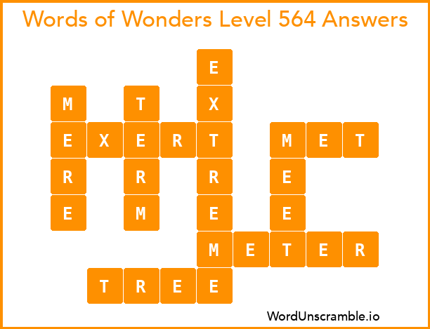 Words of Wonders Level 564 Answers