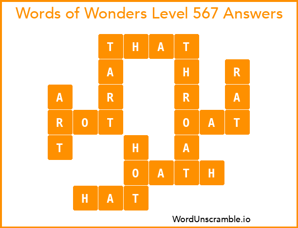 Words of Wonders Level 567 Answers