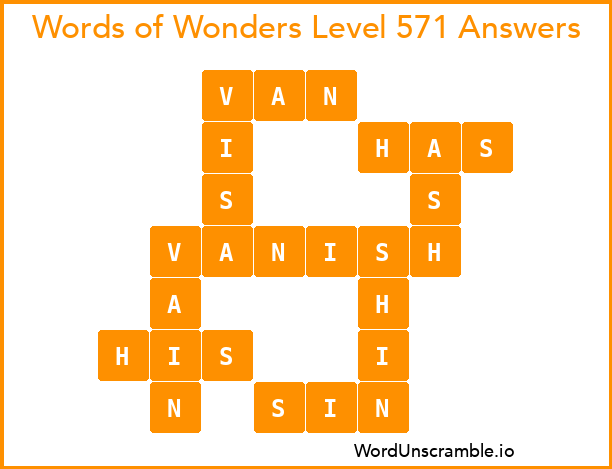 Words of Wonders Level 571 Answers