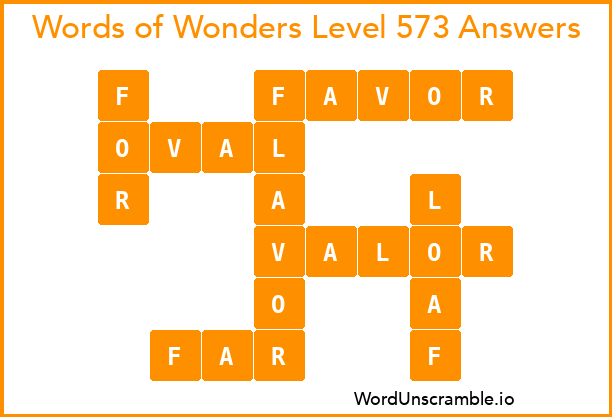 Words of Wonders Level 573 Answers