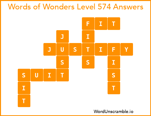 Words of Wonders Level 574 Answers