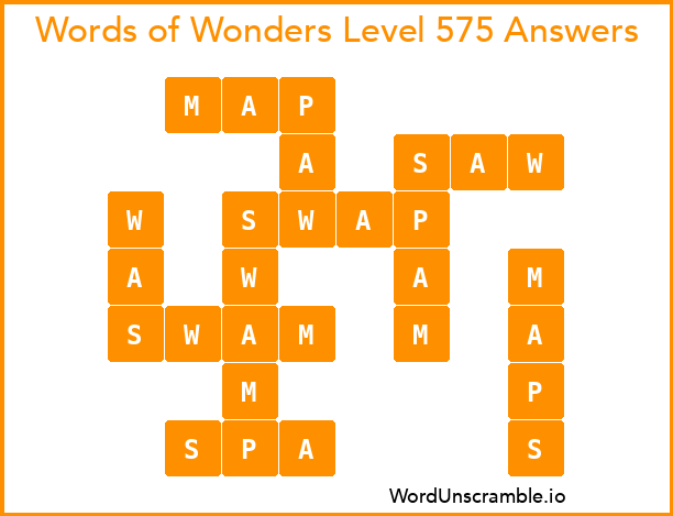 Words of Wonders Level 575 Answers