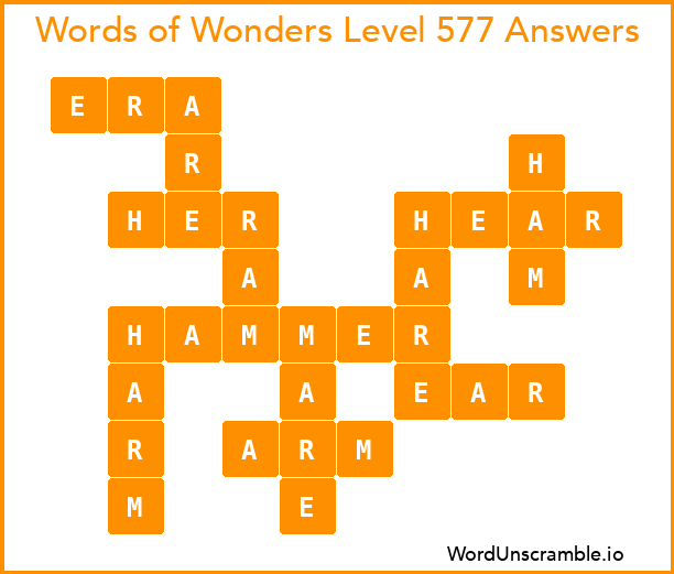 Words of Wonders Level 577 Answers