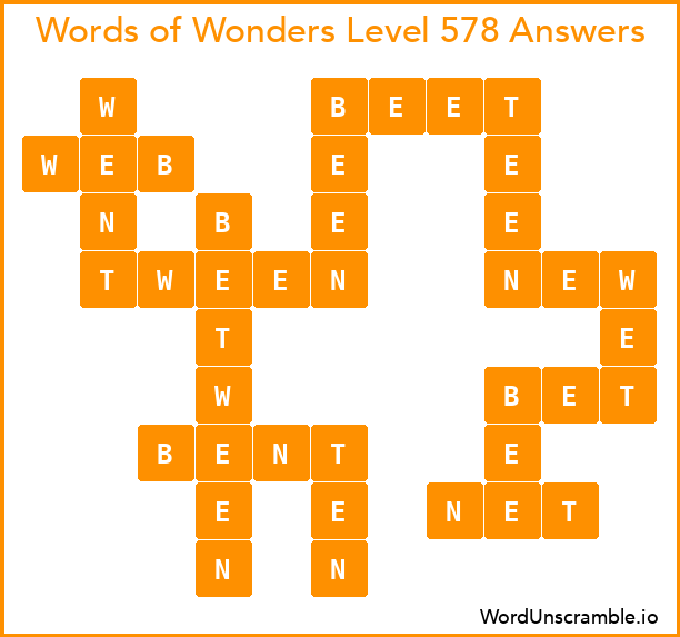 Words of Wonders Level 578 Answers