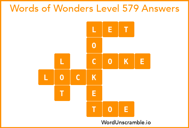 Words of Wonders Level 579 Answers