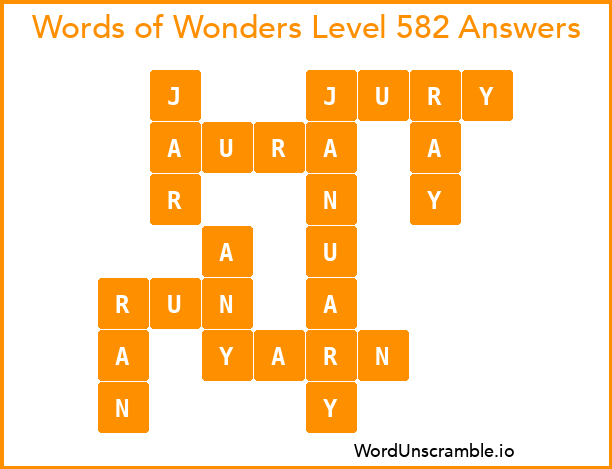 Words of Wonders Level 582 Answers