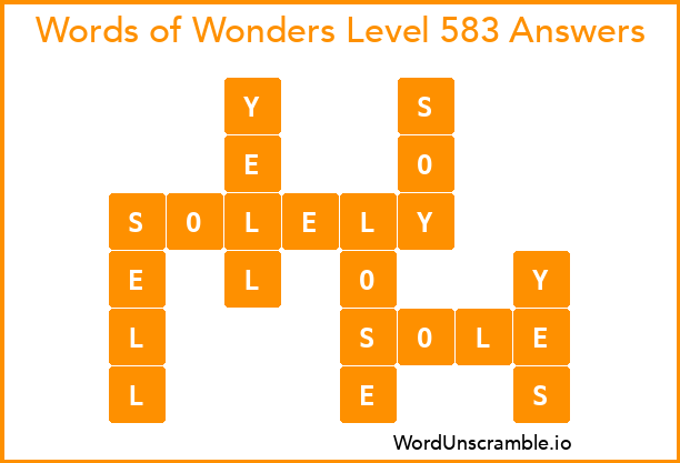 Words of Wonders Level 583 Answers