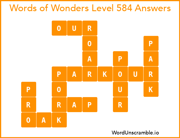 Words of Wonders Level 584 Answers