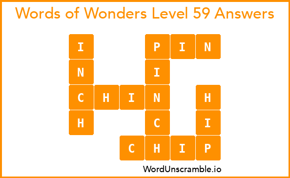 Words of Wonders Level 59 Answers
