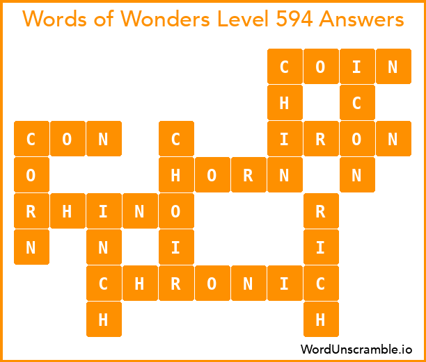 Words of Wonders Level 594 Answers