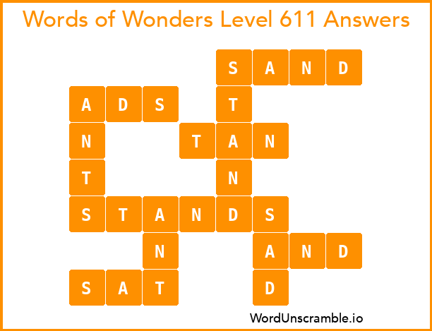 Words of Wonders Level 611 Answers