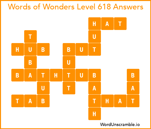 Words of Wonders Level 618 Answers