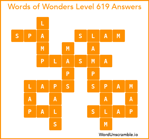 Words of Wonders Level 619 Answers