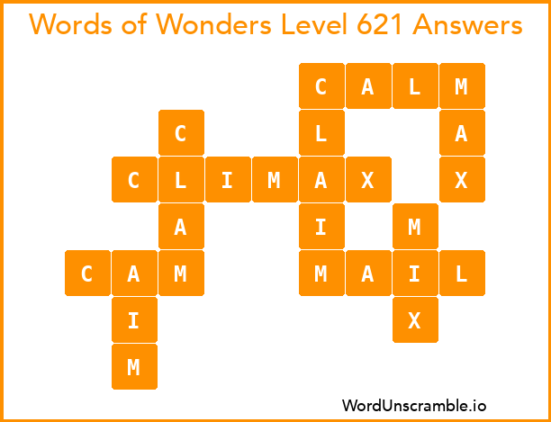 Words of Wonders Level 621 Answers