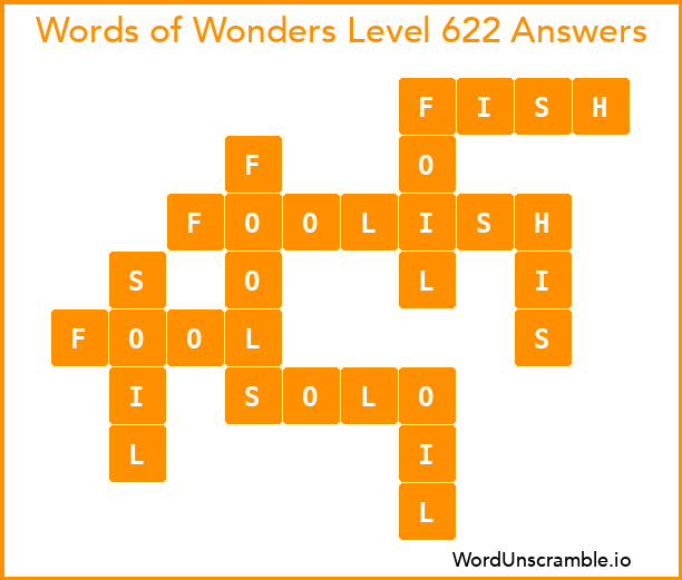 Words of Wonders Level 622 Answers
