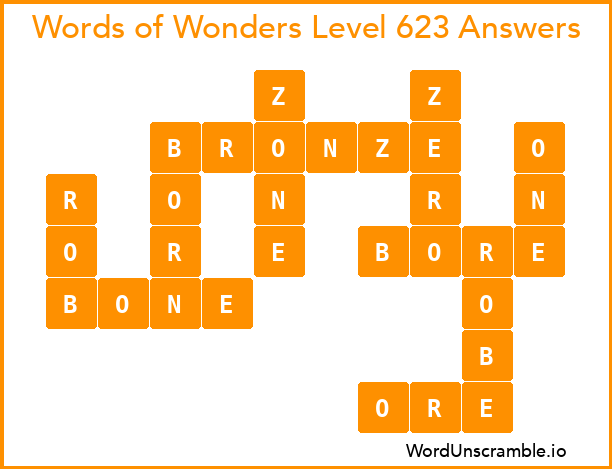 Words of Wonders Level 623 Answers