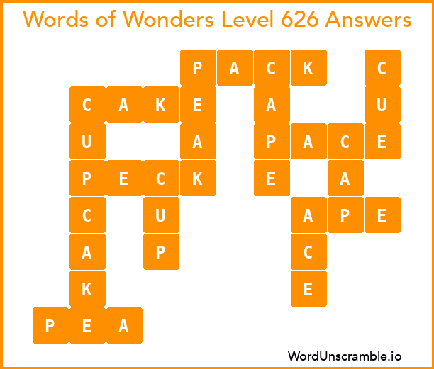 Words of Wonders Level 626 Answers