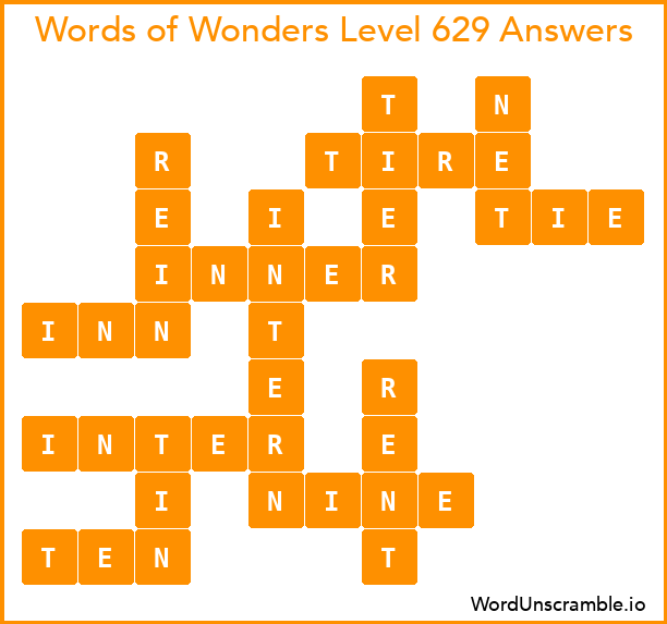 Words of Wonders Level 629 Answers