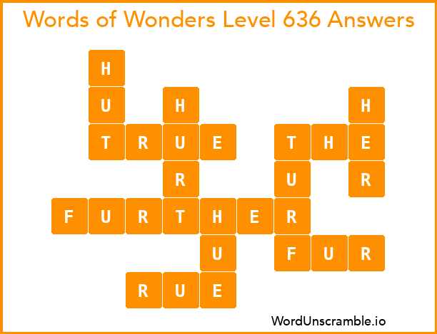 Words of Wonders Level 636 Answers