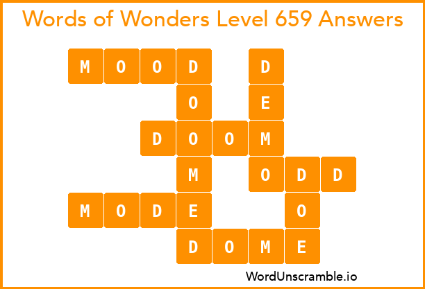 Words of Wonders Level 659 Answers