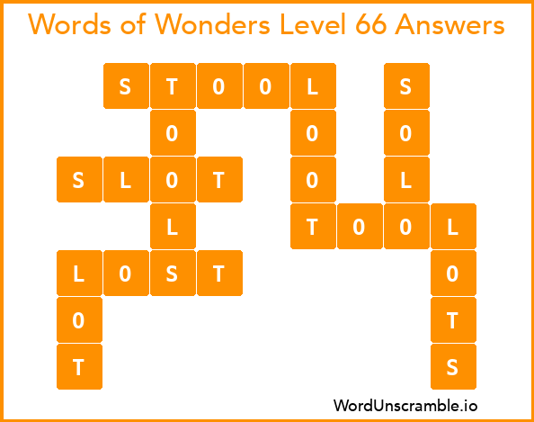 Words of Wonders Level 66 Answers