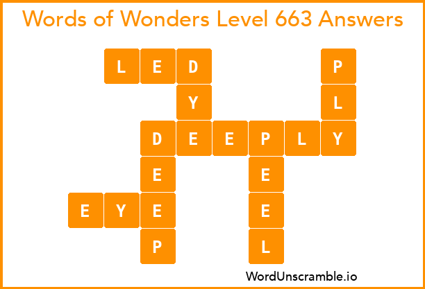 Words of Wonders Level 663 Answers