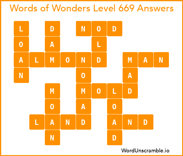 Words of Wonders Level 669 Answers