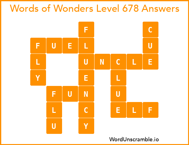 Words of Wonders Level 678 Answers