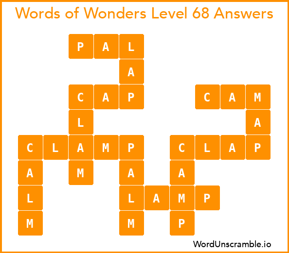 Words of Wonders Level 68 Answers