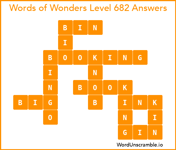 Words of Wonders Level 682 Answers