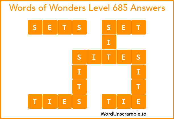 Words of Wonders Level 685 Answers