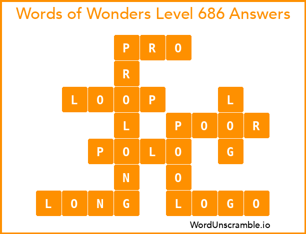 Words of Wonders Level 686 Answers