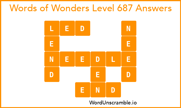 Words of Wonders Level 687 Answers