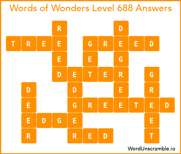 Words of Wonders Level 688 Answers