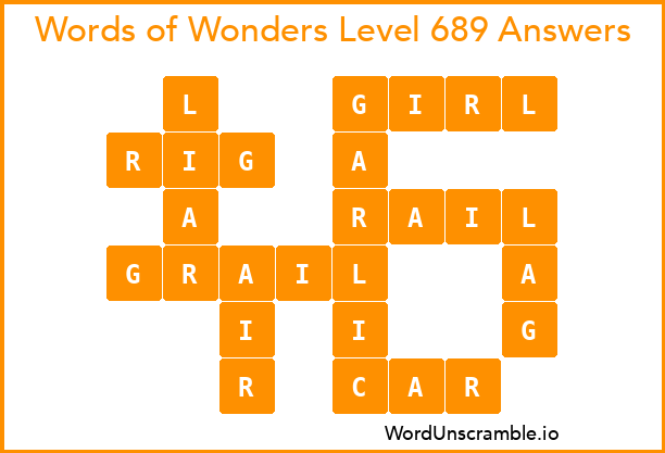 Words of Wonders Level 689 Answers