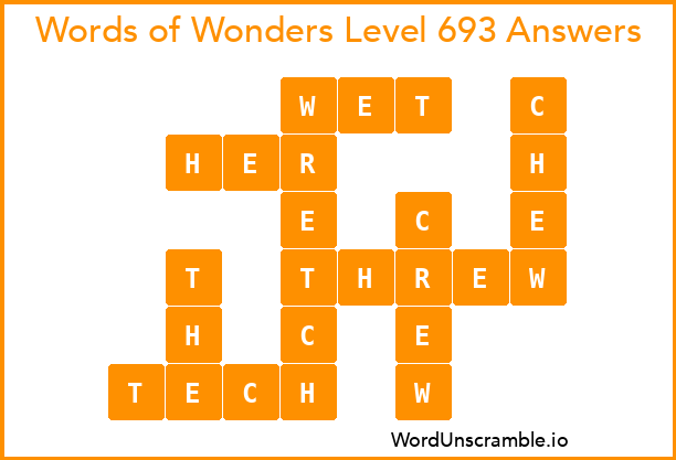 Words of Wonders Level 693 Answers
