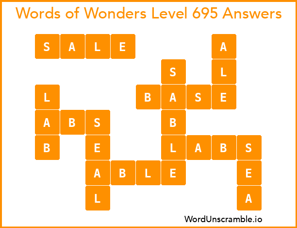 Words of Wonders Level 695 Answers