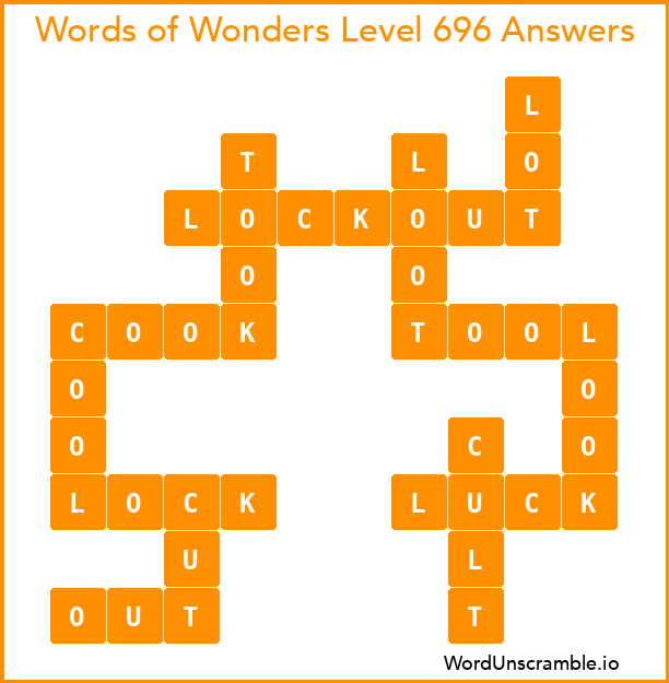 Words of Wonders Level 696 Answers