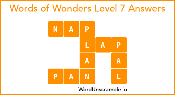 Words of Wonders Level 7 Answers