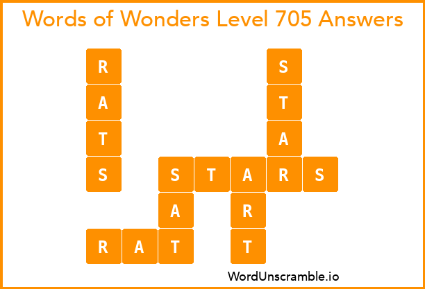 Words of Wonders Level 705 Answers