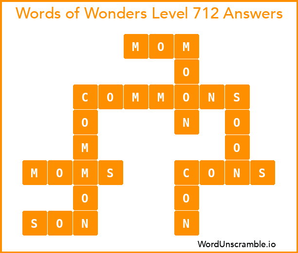 Words of Wonders Level 712 Answers