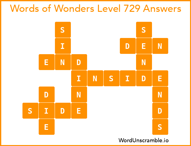 Words of Wonders Level 729 Answers