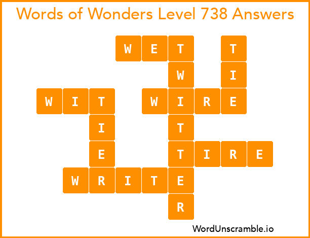 Words of Wonders Level 738 Answers