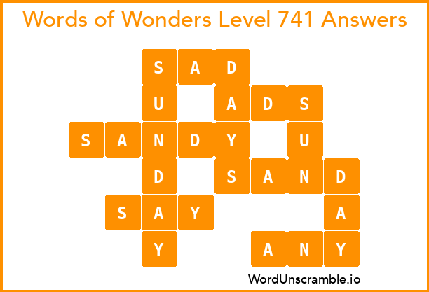 Words of Wonders Level 741 Answers