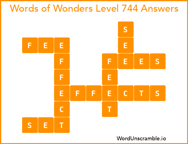 Words of Wonders Level 744 Answers