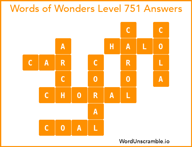 Words of Wonders Level 751 Answers