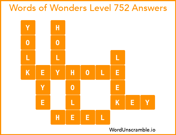 Words of Wonders Level 752 Answers